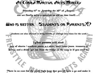 Student Vs parent Week