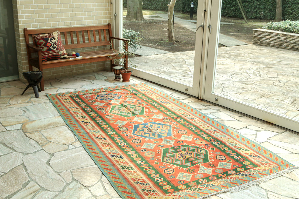 店頭在庫あり/ キリム・リビングサイズ (品番/tk6545c)