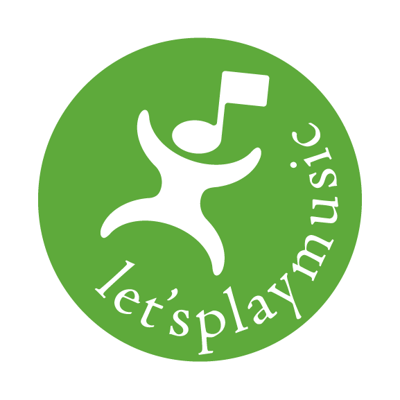 Let's Play Music logo with Ned Notehead