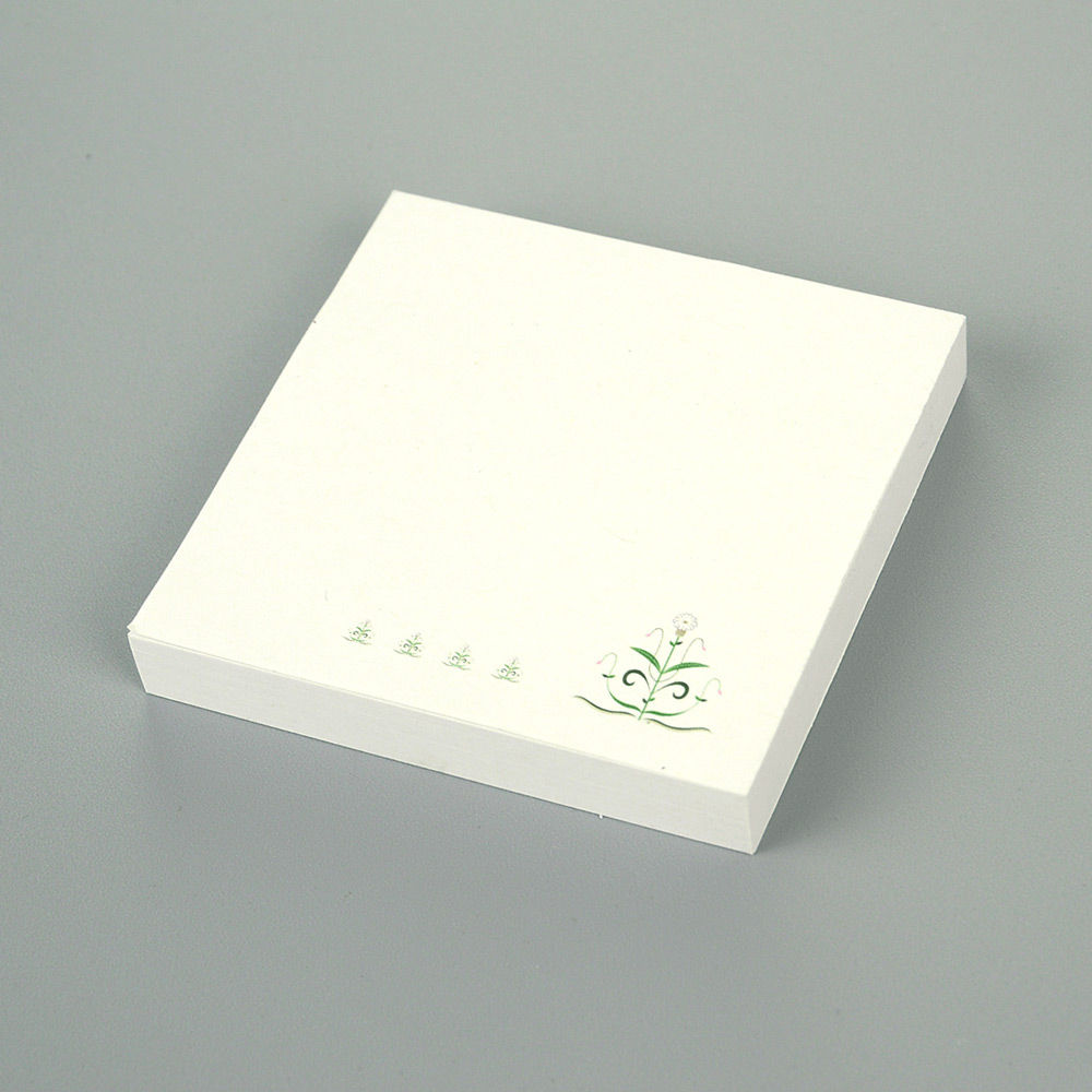 Bloc de notes adhésives 100 feuilles fermé dessin fleur sauvage