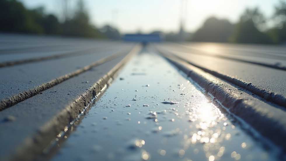 Eye-level view of a clean roof after professional soft washing