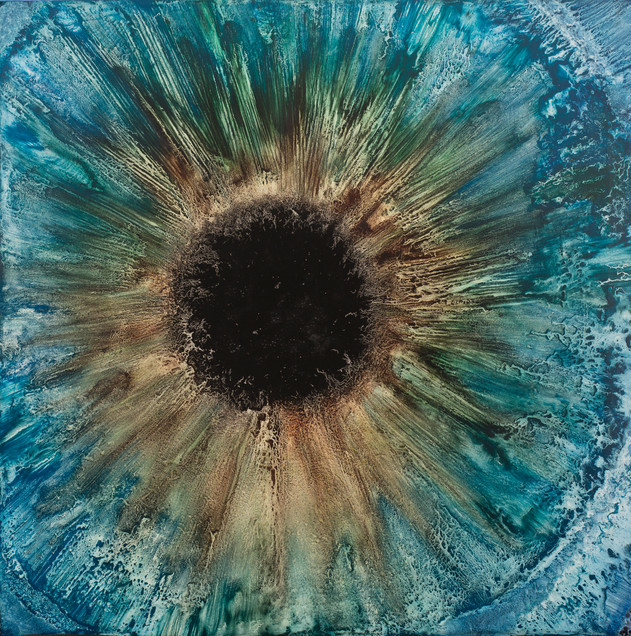Expansive #3, Pigment on Panel, 36 x 36 inches