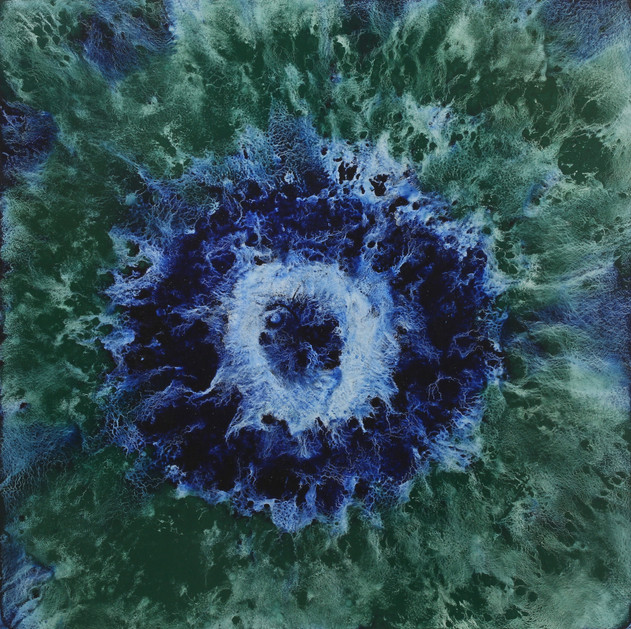 Expansive #7, Pigment on Panel, 24 x 24 inches