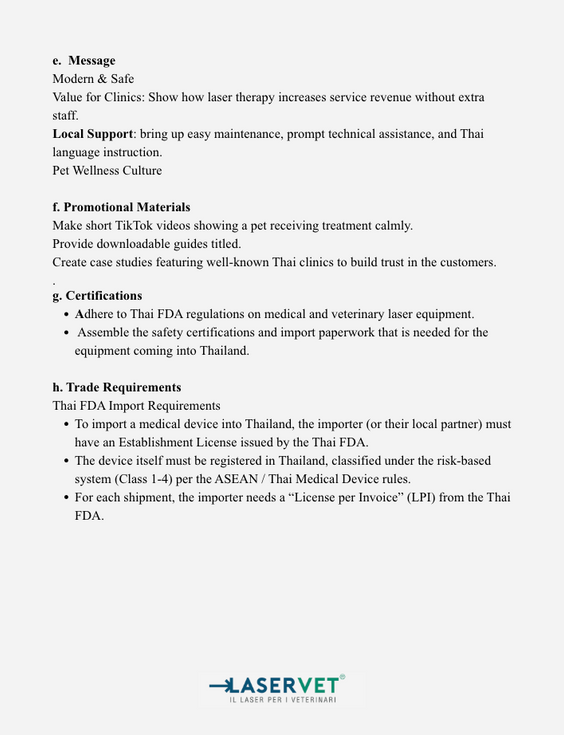 LaserVet company background analysis page