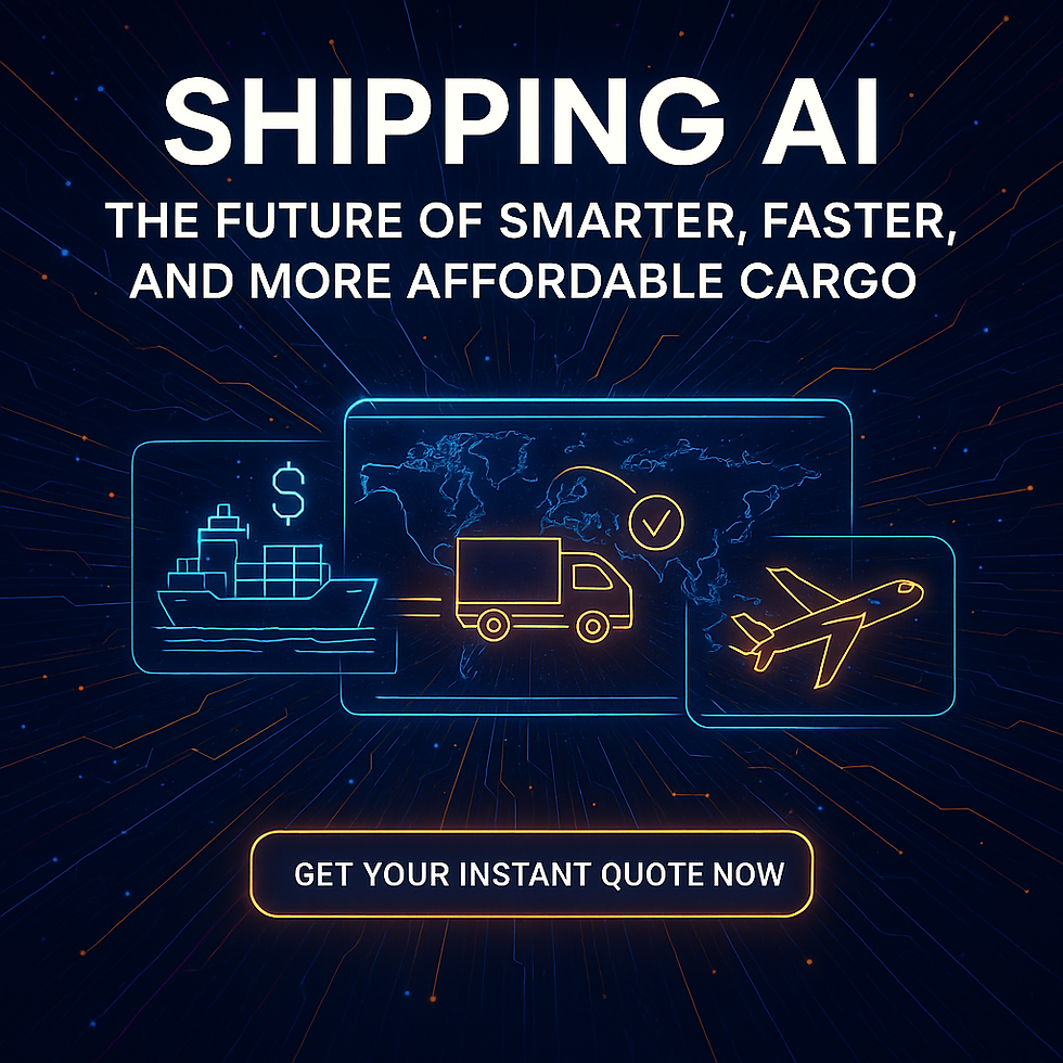 shipping ai for ocean container ship rate calculator
