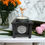 Thumbnail: Small Black Wooden Indoor Planter with Sign (Bloom)