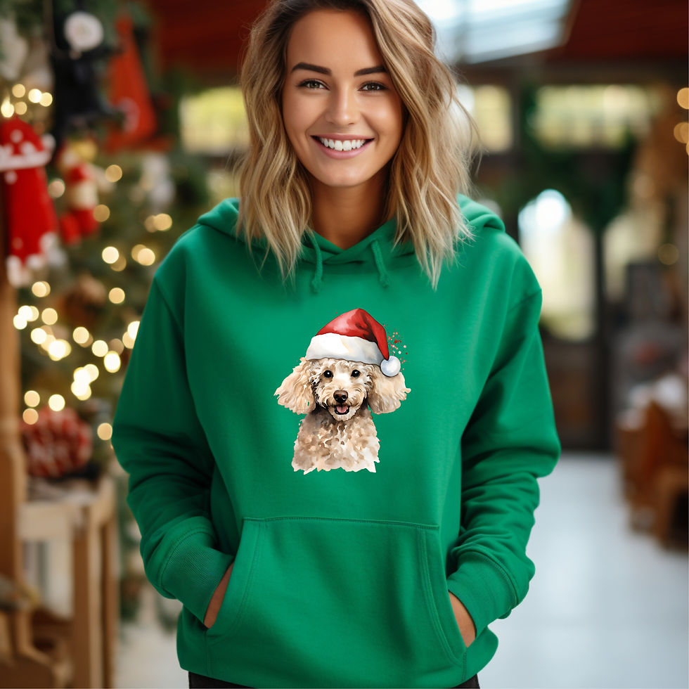 Merry Dogmas Unisex Hoodie (Poodle/Doodle)