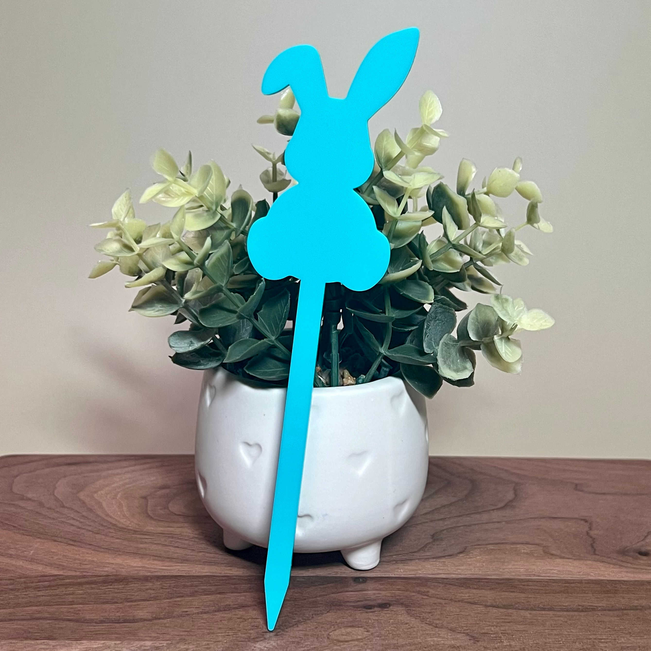 Easter Bunny Pastel Sky Blue Acrylic Plant Stake