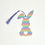 Thumbnail: Floppy Eared Heart Tailed Easter Bunny Bookmark (Easter Pattern)