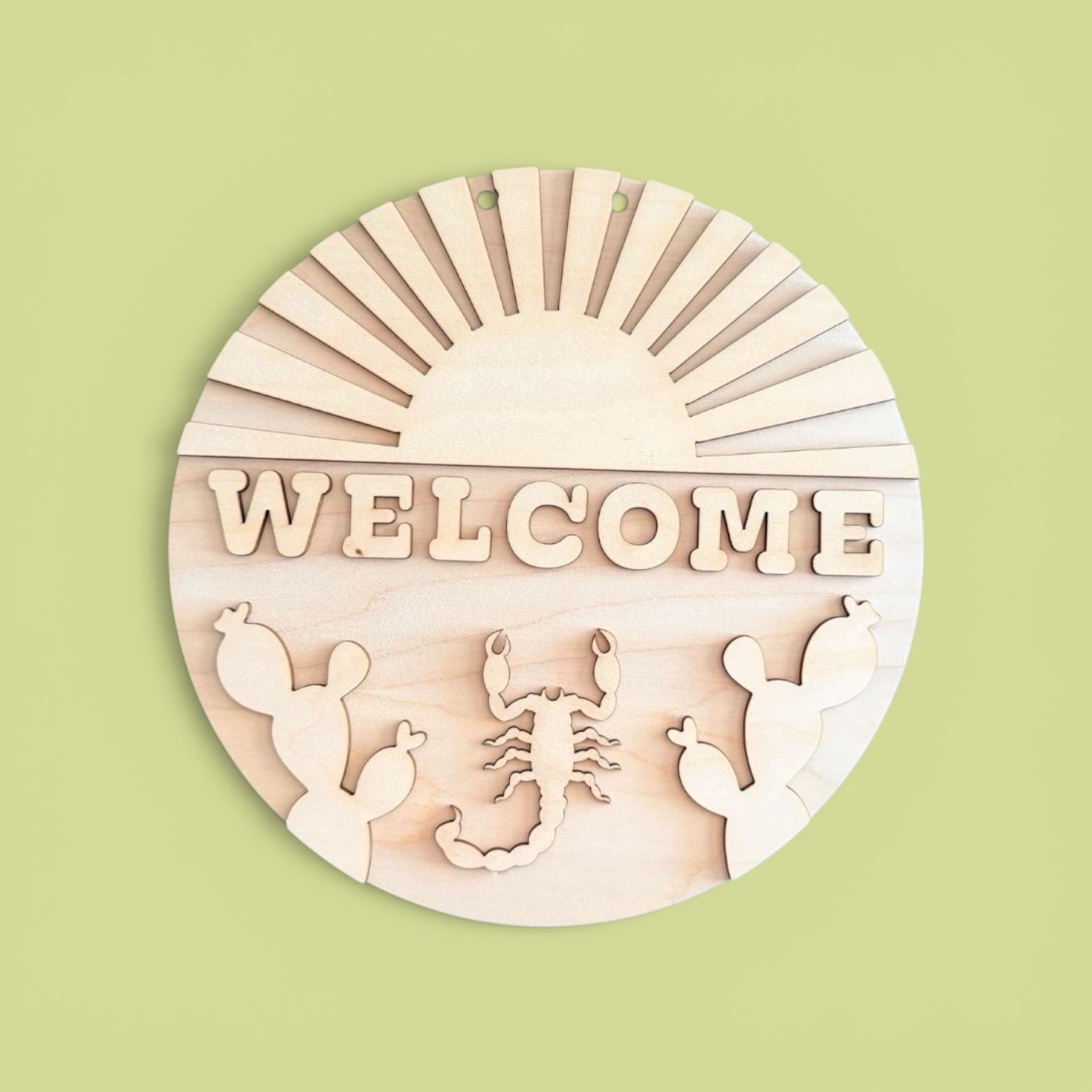 Sunrise Welcome DIY Door Hanger (Scorpion)