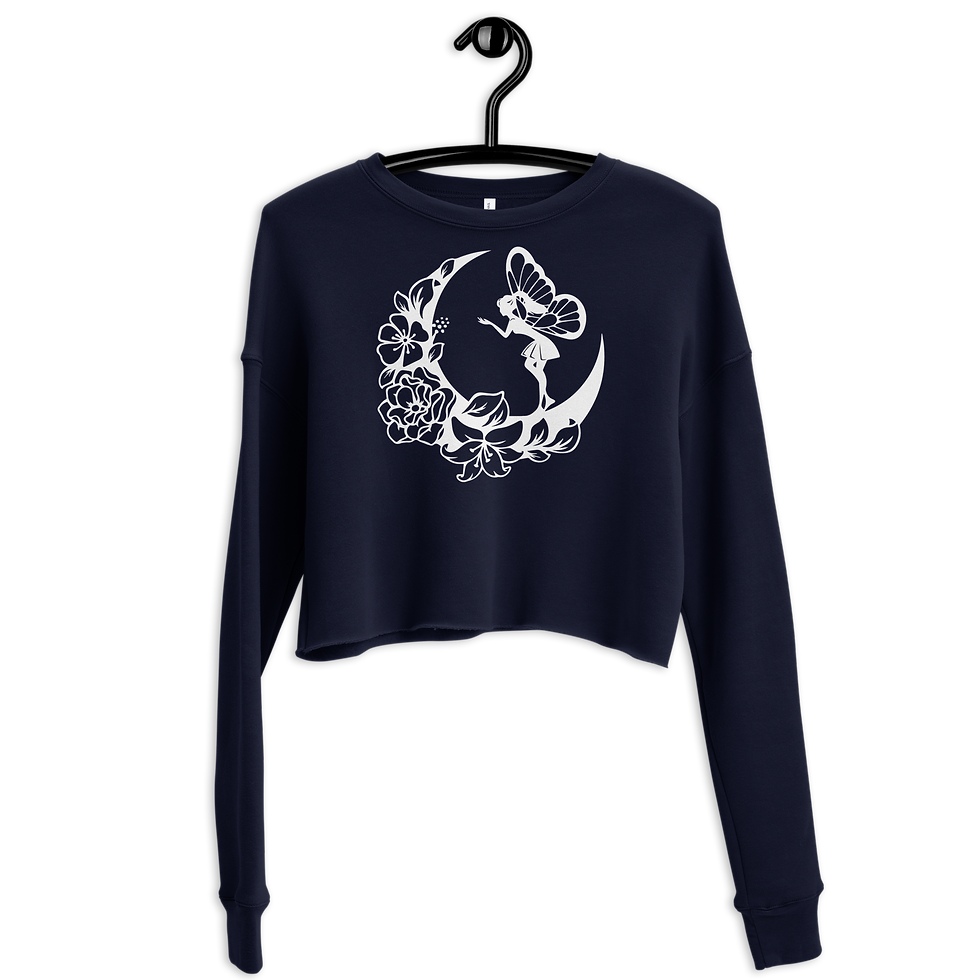 Thumbnail: Fairy Moon Cropped Women’s Sweatshirt