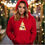 Thumbnail: Cats Christmas Tree Unisex Hoodie