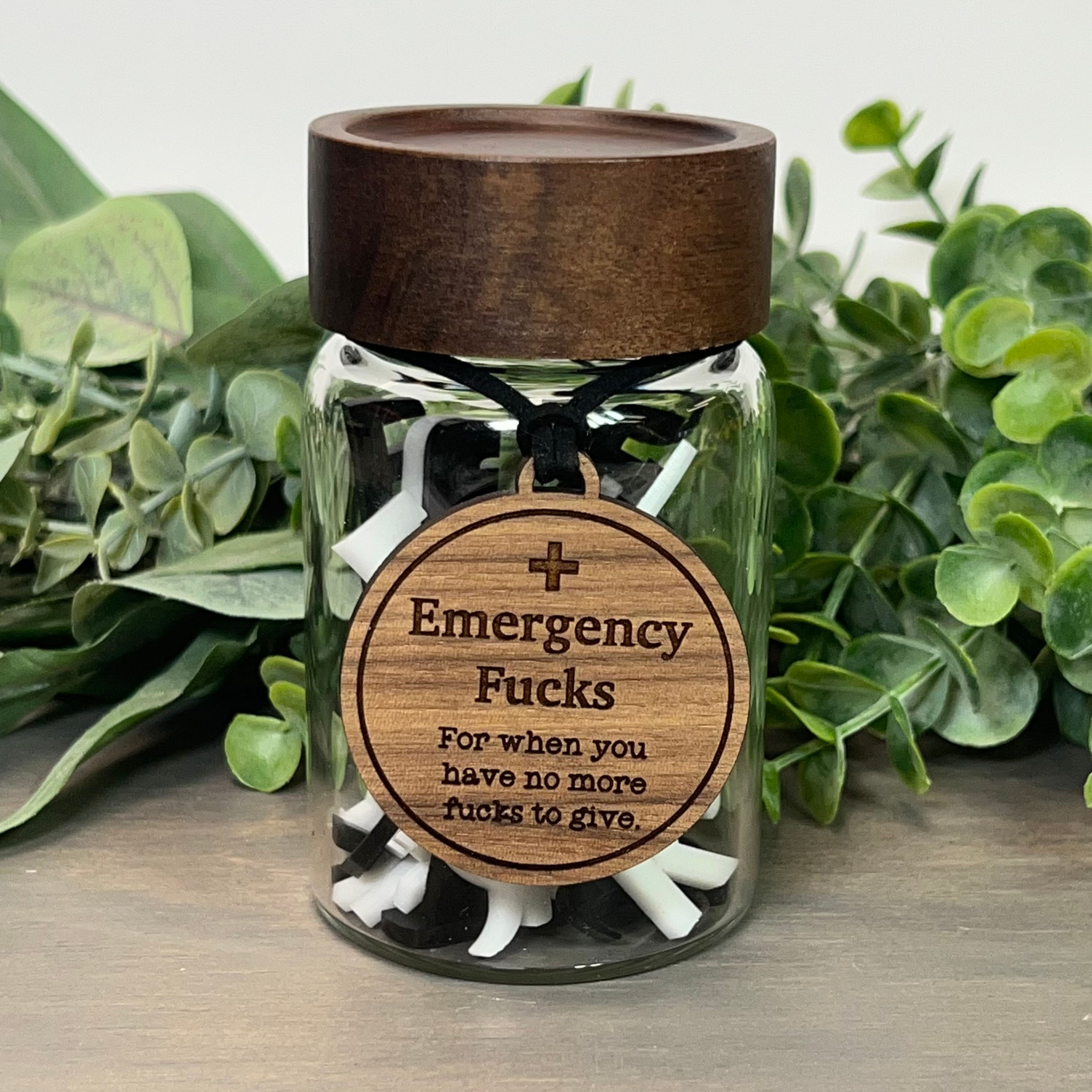 Jar Of Emergency Fucks (Black/White)