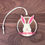Thumbnail: 3 Layer Happy Easter Bunny Basket Tag/Ornament (Pastel Pink/Ivory/Walnut)
