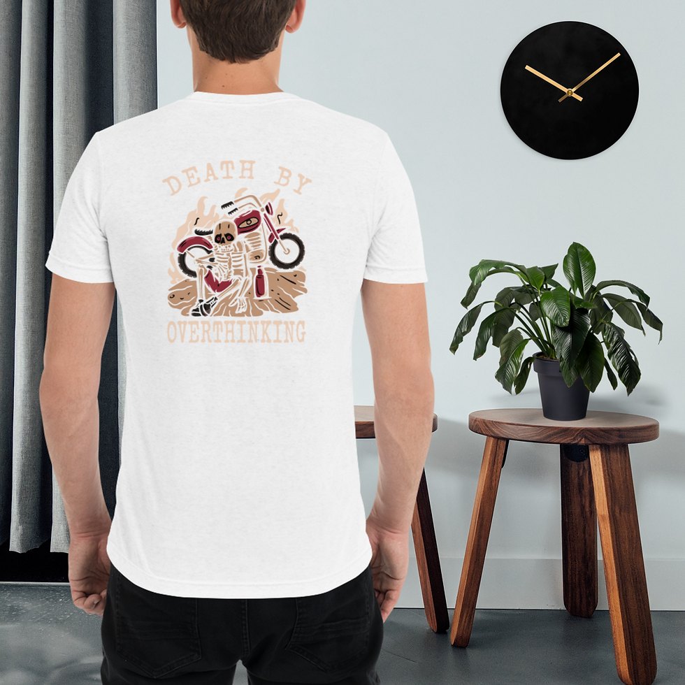 Thumbnail: Death By Overthinking Unisex Short Sleeve T-Shirt