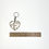 Thumbnail: Personalized Monogram Decorative Heart Keychain (Unfinished)