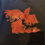Thumbnail: Flaming Phoenix glow in the dark outlined hoodie