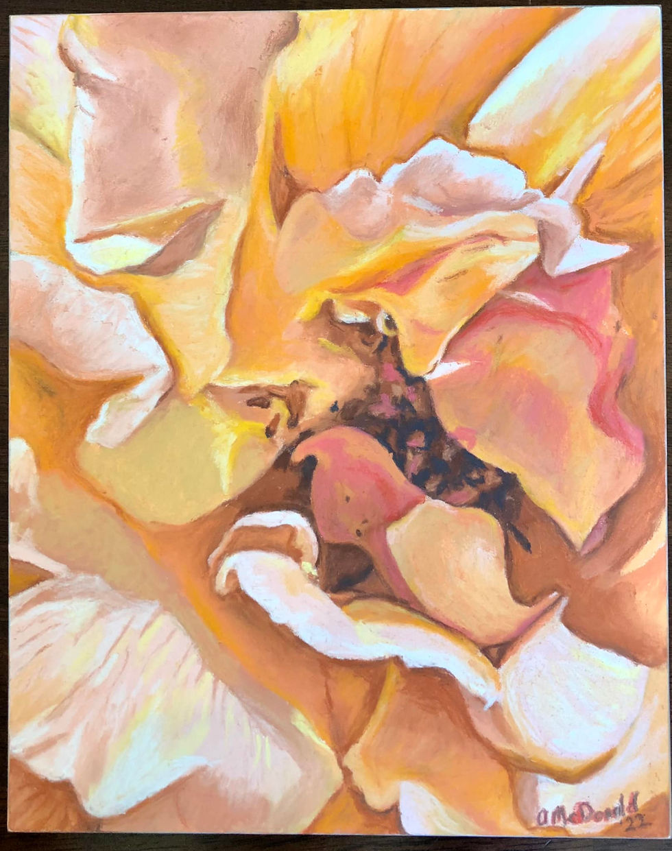 Pastels on pastelbord
