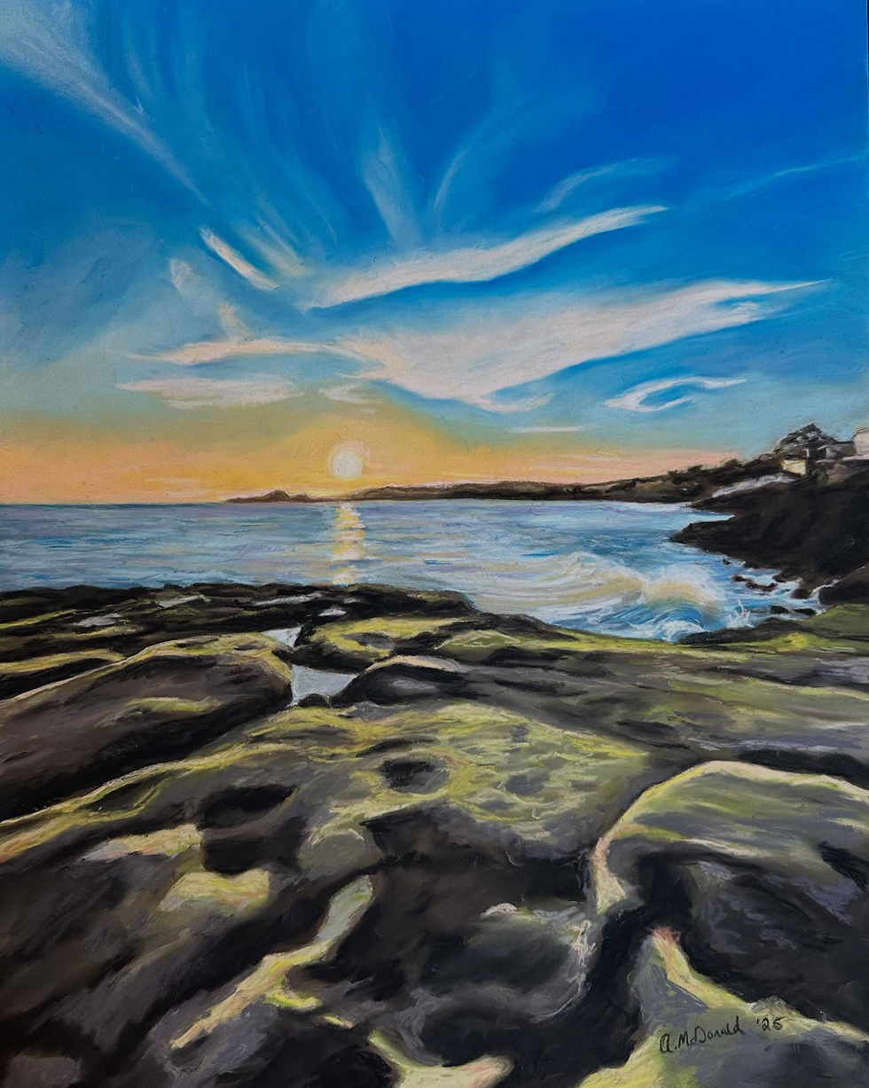 Pastels on pastelbord