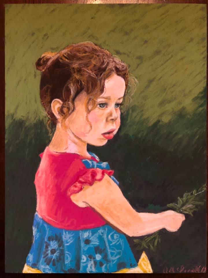 Pastels on pastelbord