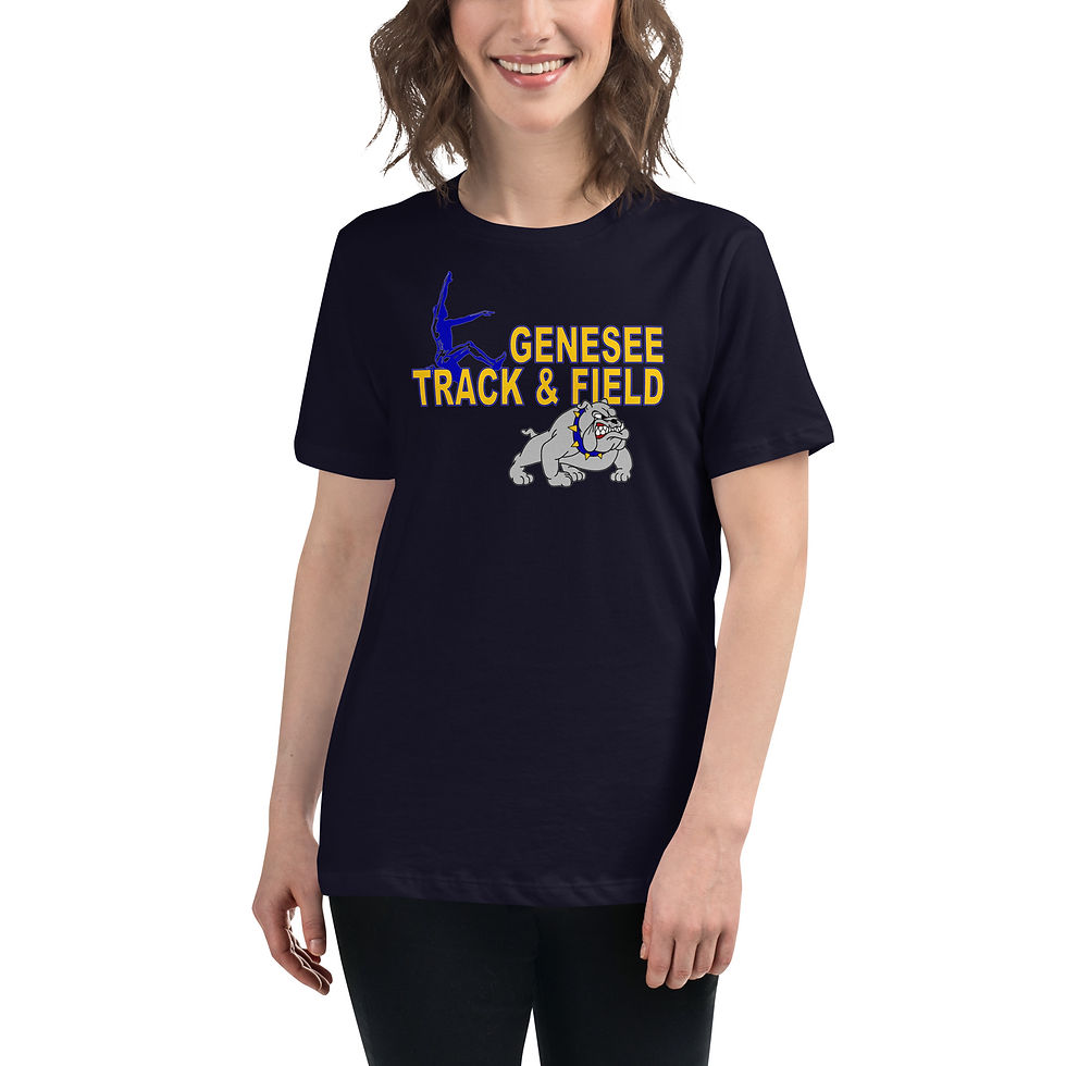 Thumbnail: 05-07-188 Bulldog Sports Women's Relaxed T-Shirt Track & Field