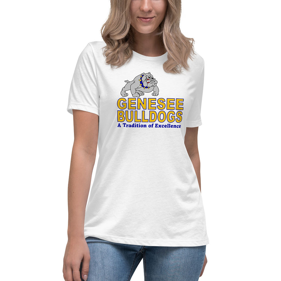 Thumbnail: 05-05-107 Bulldogs Women's Relaxed T-Shirt A Tradition of Excellence