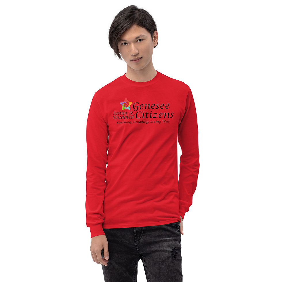 Thumbnail: 13-00-147 Seniors & Disabled Men’s Long Sleeve Shirt Logo