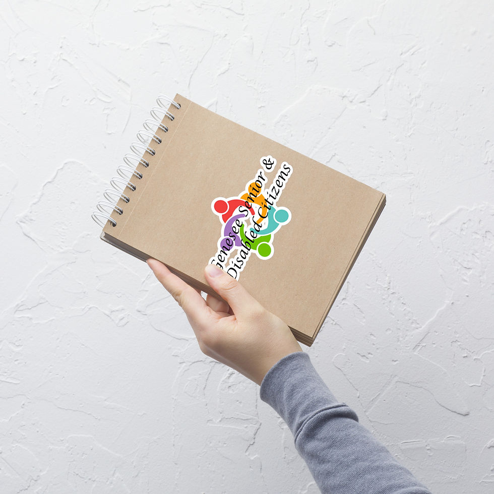 Thumbnail: 00-00-011 Seniors & Disabled Kiss-cut Sticker Overlay