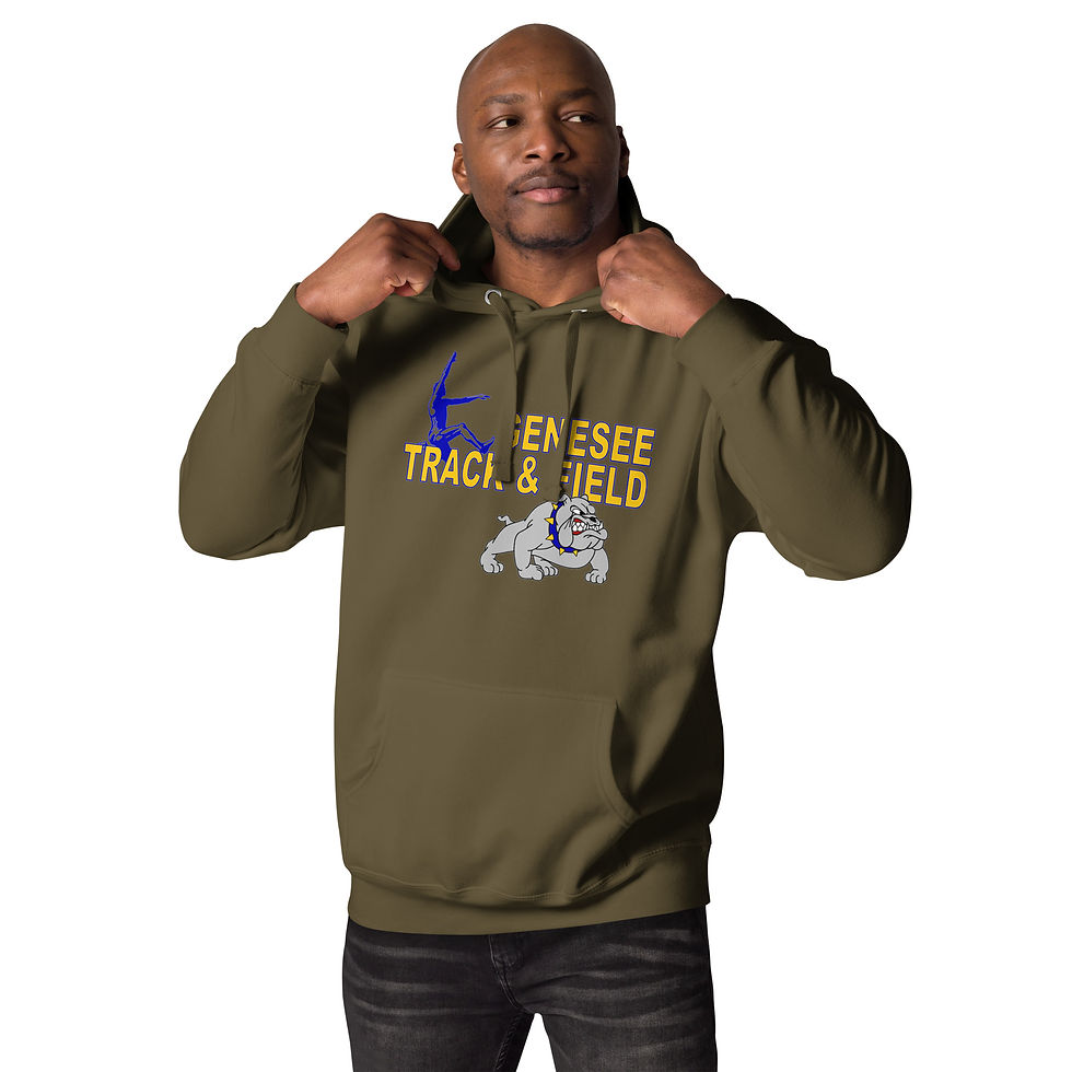 Thumbnail: 07-07-187 Bulldog Sports Unisex Hoodie Track & Field