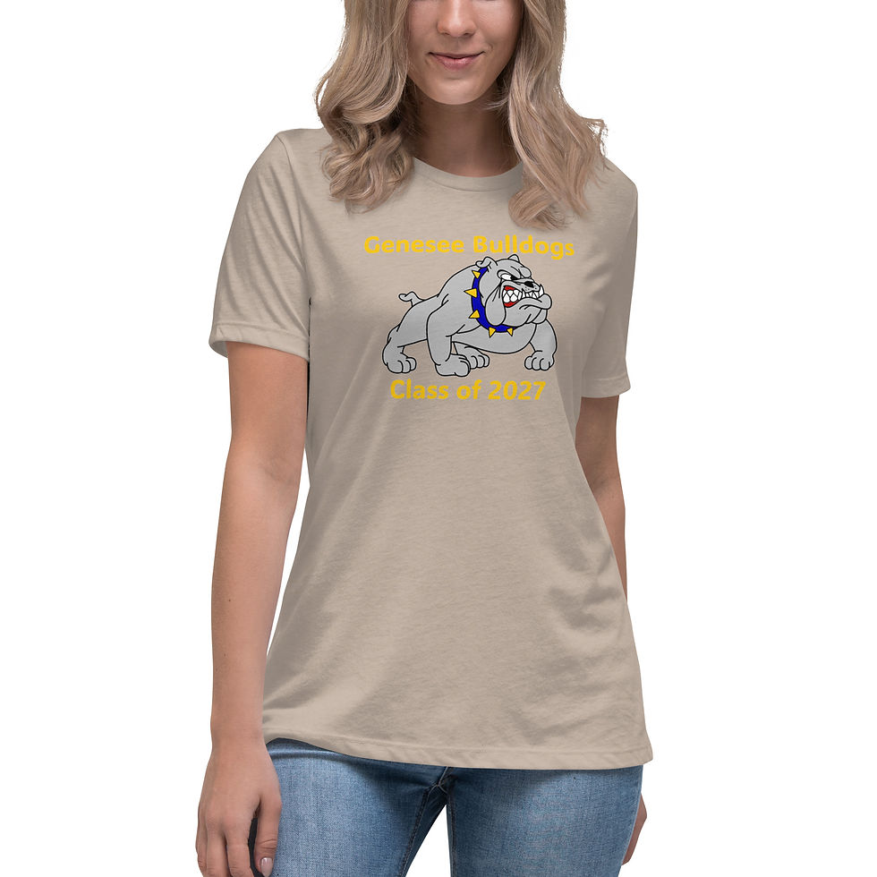 Thumbnail: 05-06-104 Bulldog Classes Women's Relaxed T-Shirt Class of 2027