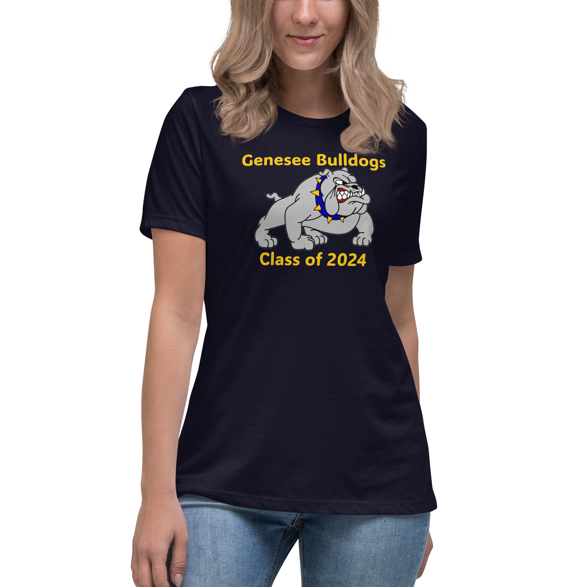05-06-101 Bulldog Classes Women's Relaxed T-Shirt Class of 2024