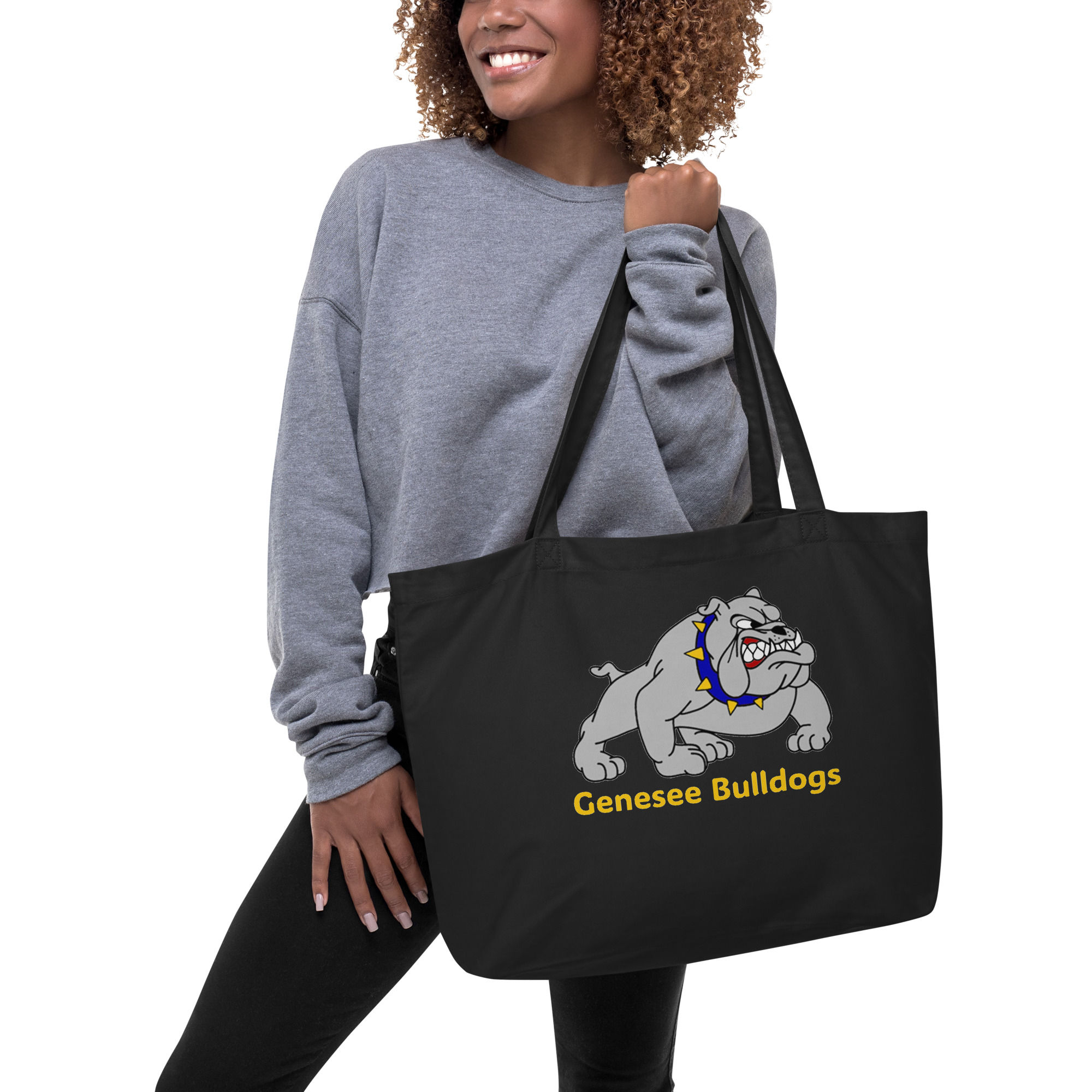 02-05-045 Bulldogs Large Eco Tote Bag