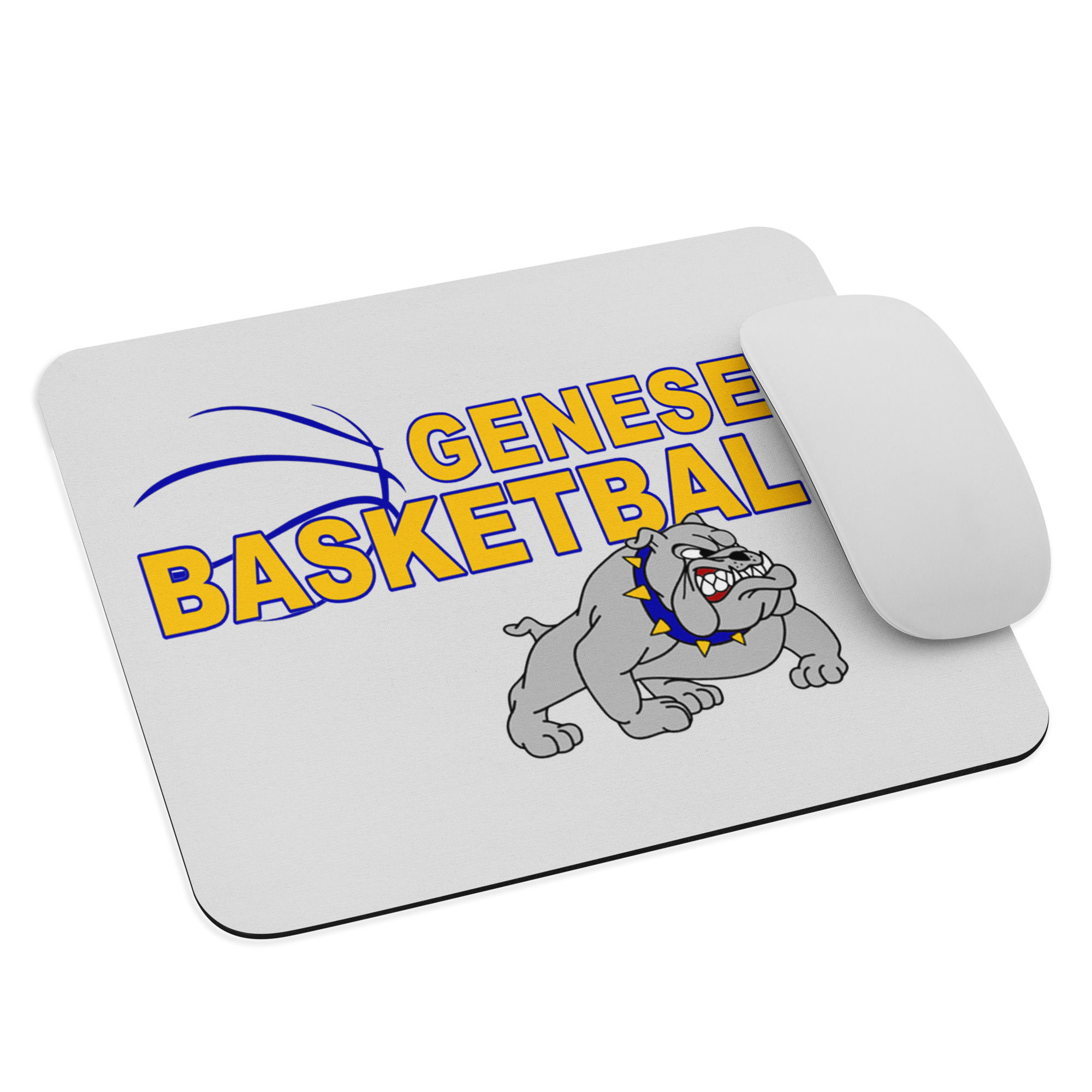 10-07-161 Bulldog Sports Mouse Pad Basketball