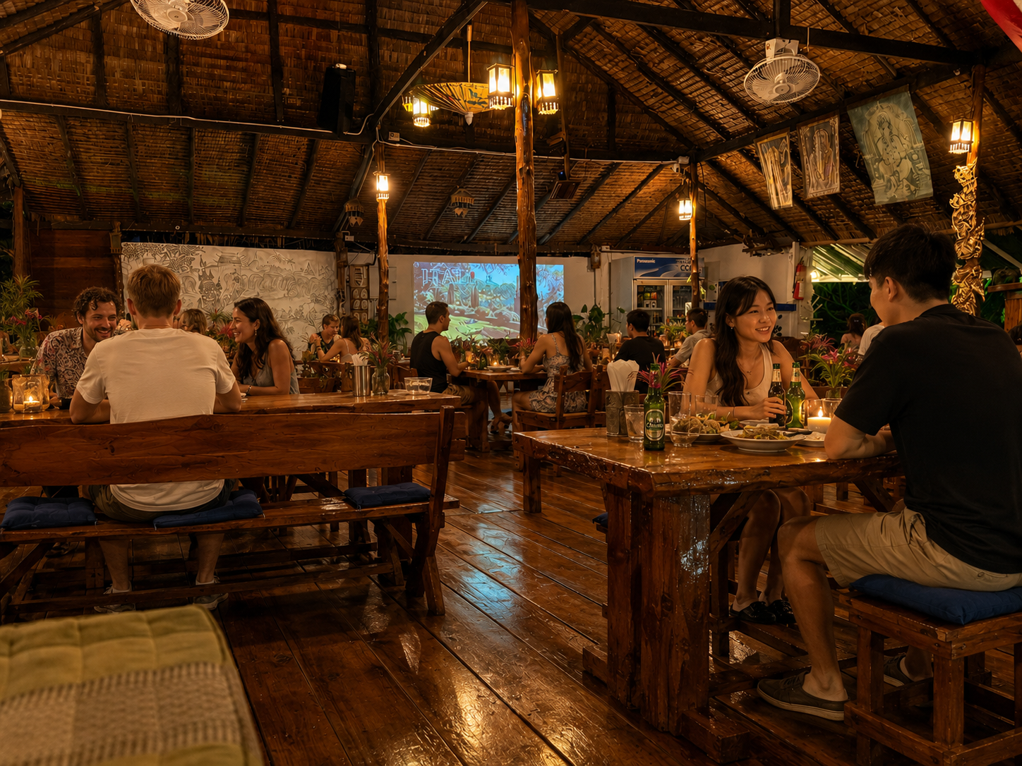A shared area at Vanara Eco Resort
