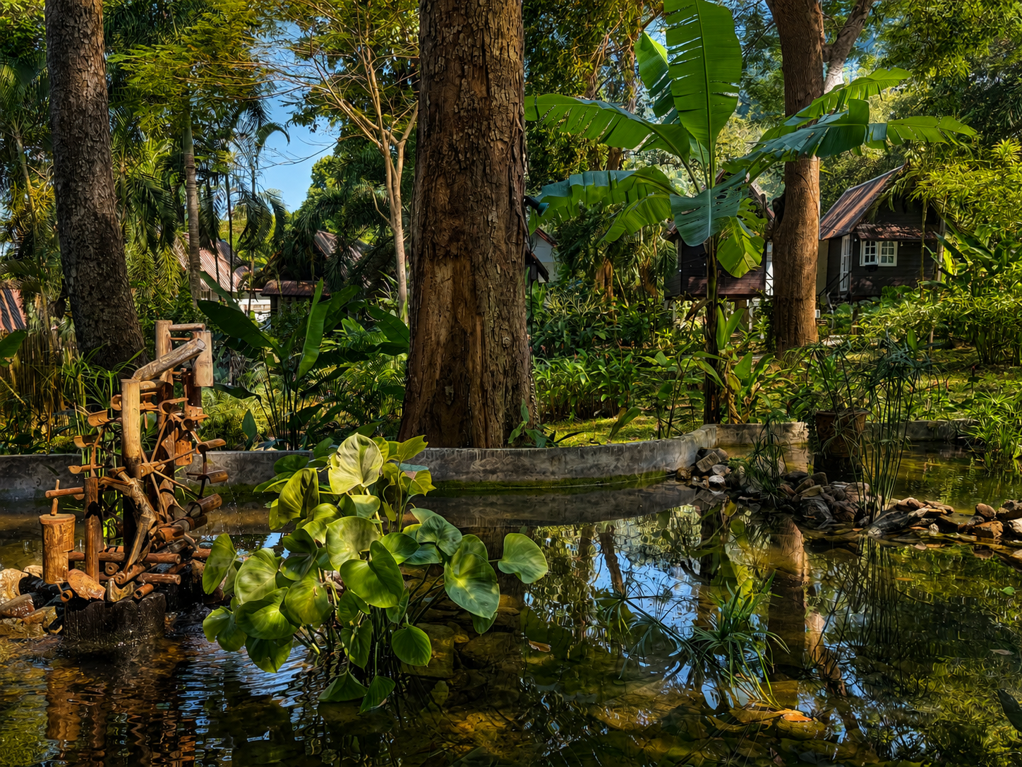 Water garden at Vanara Eco Resort