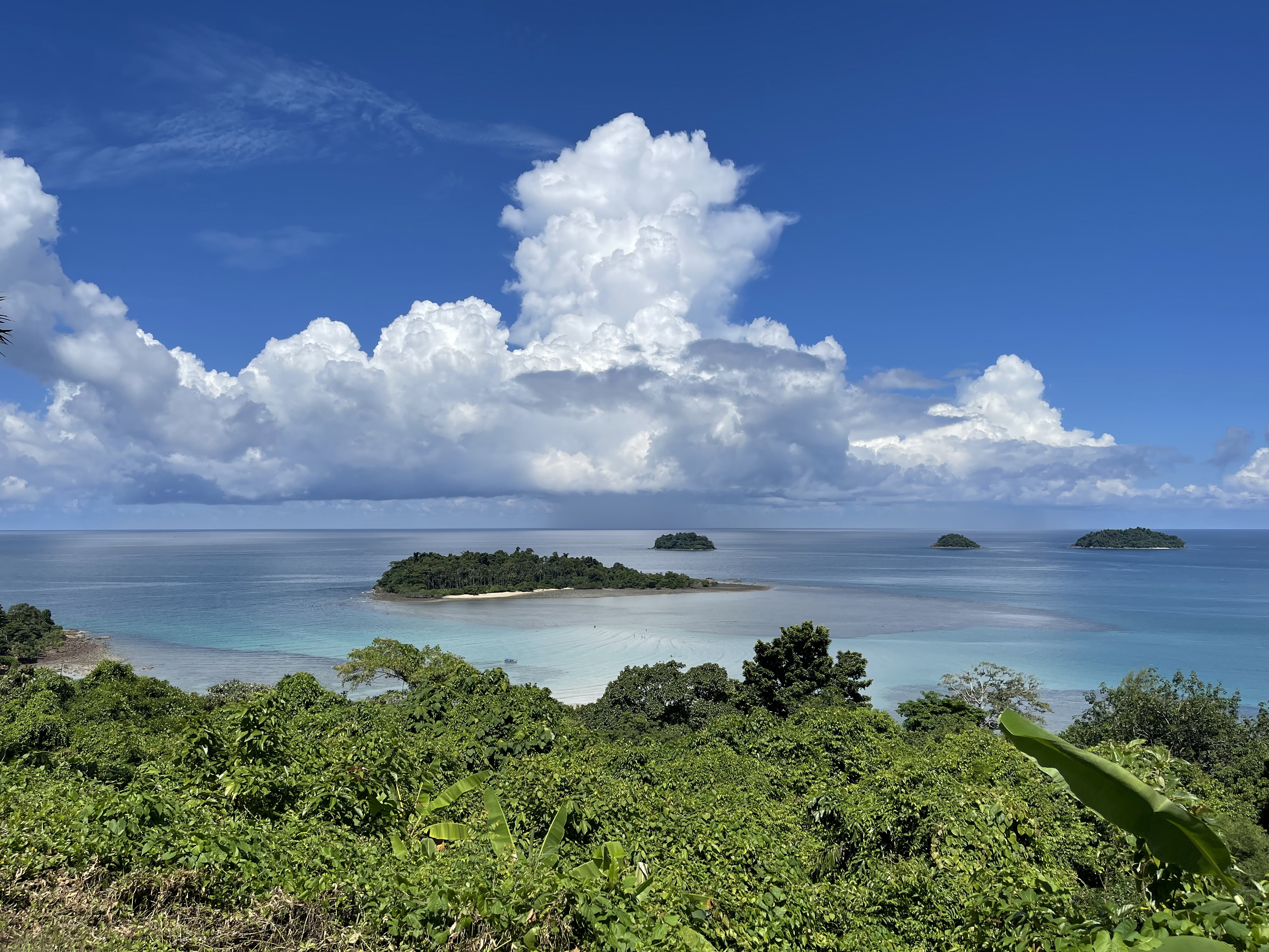 Panoramic tropical coastline of southern Koh Chang