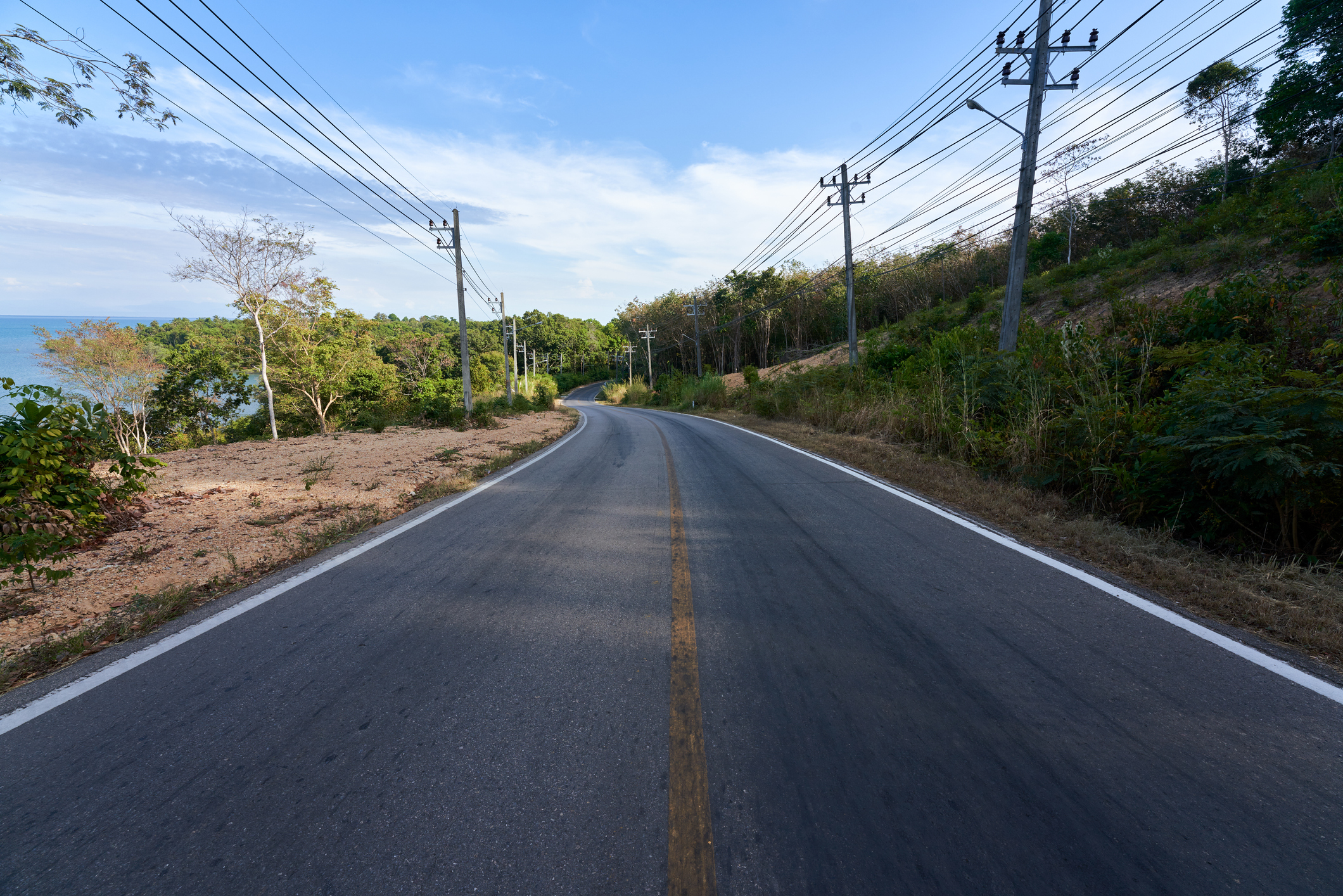 Scenic road through Koh Chang