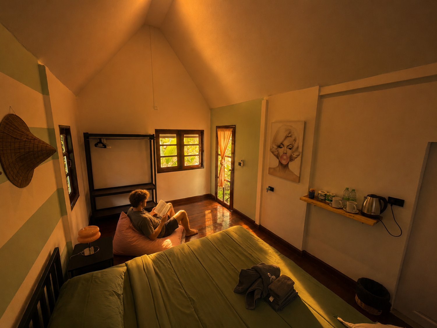 A relaxed garden moment at Vanara Eco Resort