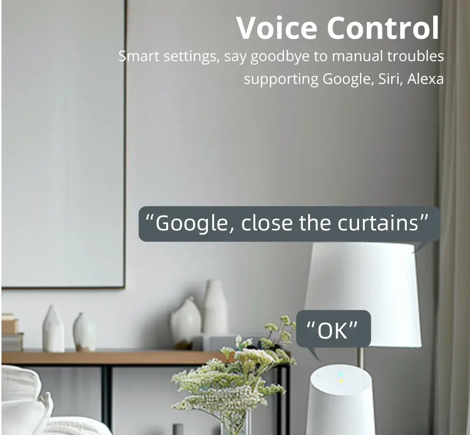 Thumbnail: Zemismart Matter Over WiFi 2N Smart Curtain Motor for 37 38mm Tube Roller Shade 