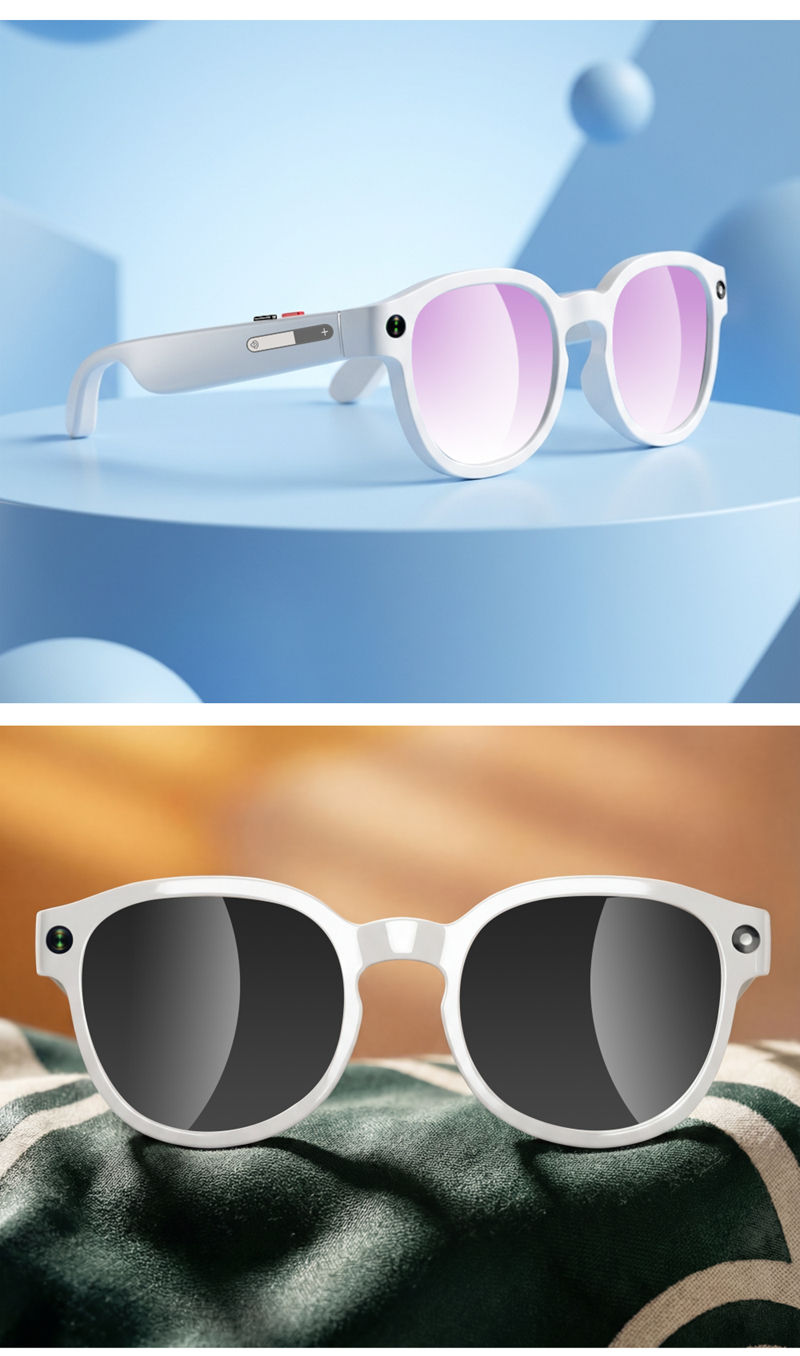 Thumbnail: Lenovo AI Smart Glasses AI Translation 8MP HD Camera 4K Shooting Image Bluetooth