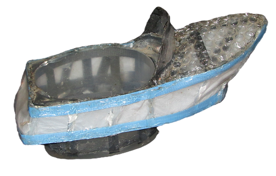 "Planter featuring bubble wrap demonstrates the versatility of incorporating diverse materials into creative designs. This ec
