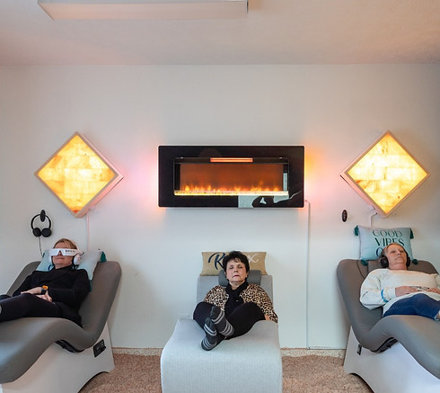 3 old woman sitting in chair