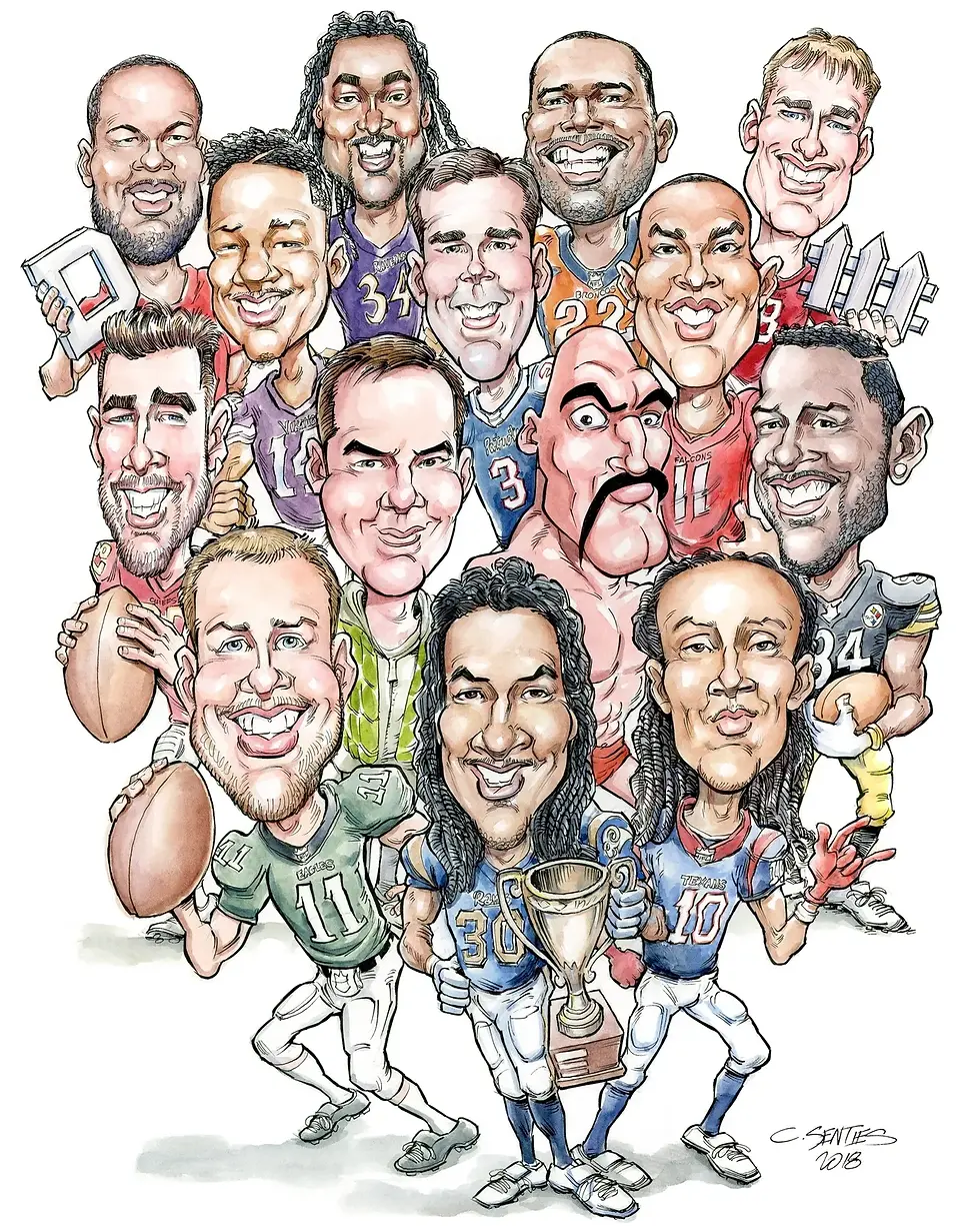 caricature of people