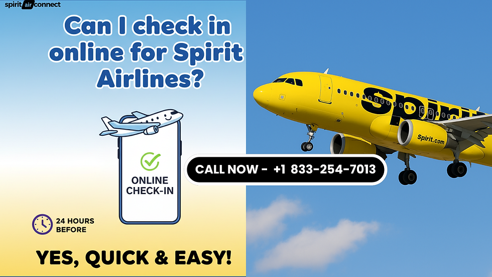 Can I Check In Online for Spirit Airlines?