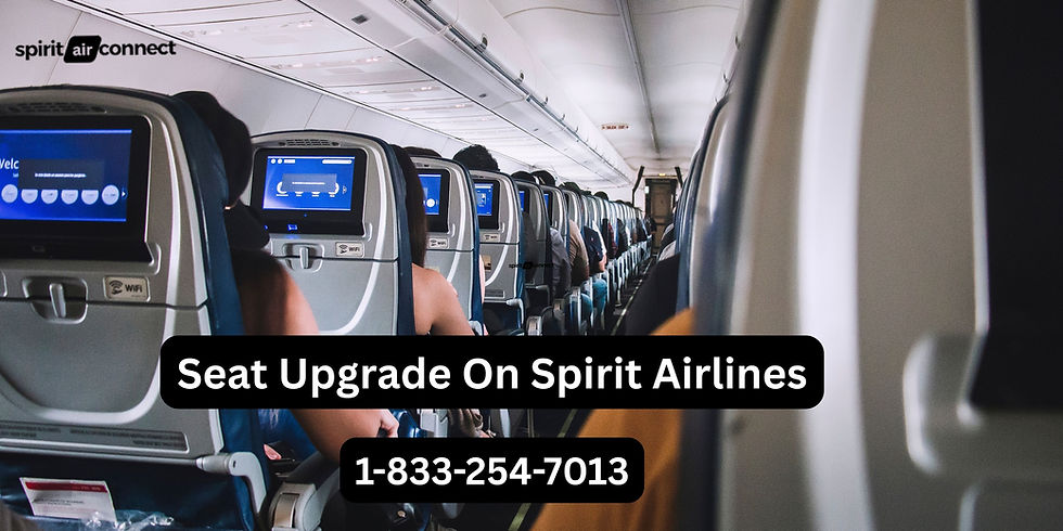 seat upgrade on spirit airlines