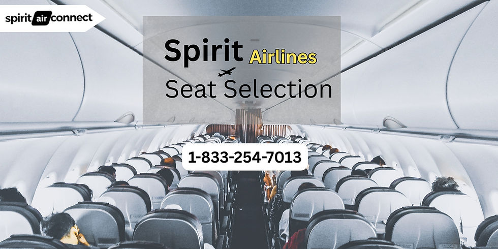 Spirit Airlines seat selection