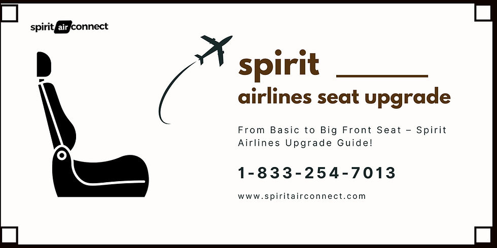 spirit airlines seat upgrade