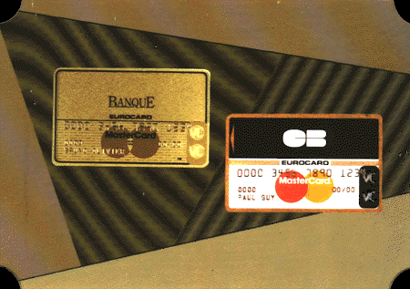 3D Hologravure advertising - card - fringes per moiré - depth effect