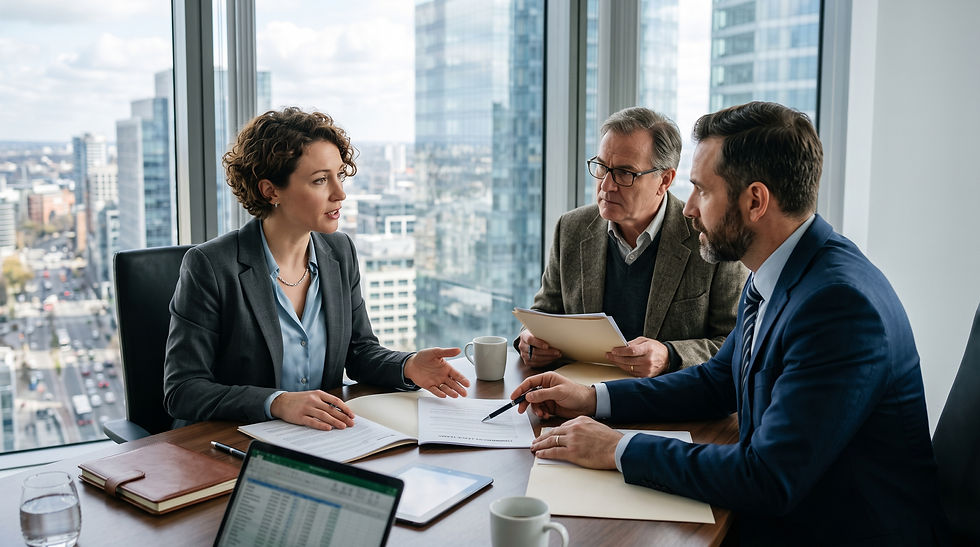 commercial real estate agent negotiating lease terms