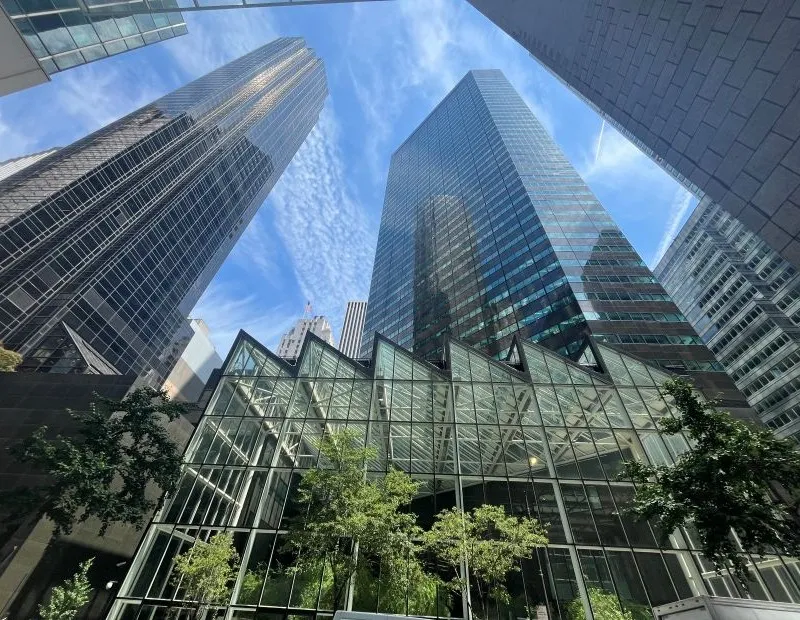 glass office building in Manhattan Beach